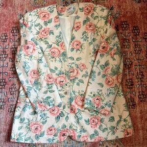 Koret Cream Floral Blazer